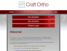 Tablet Screenshot of craftortho.com